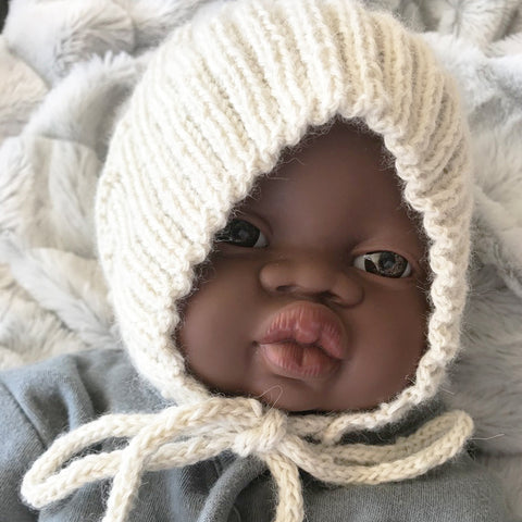 baby bonnet (pixie chevron)
