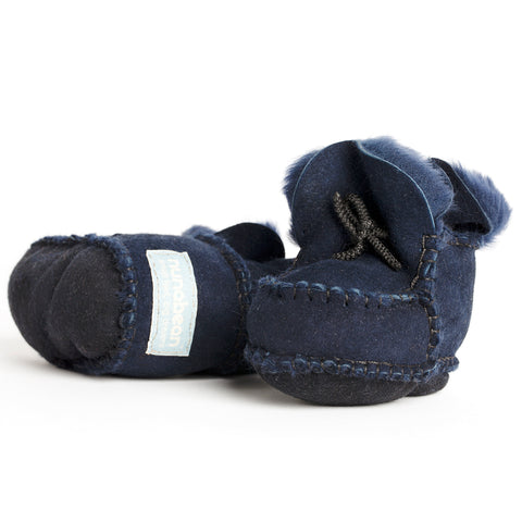 pram shoe: indigo blue
